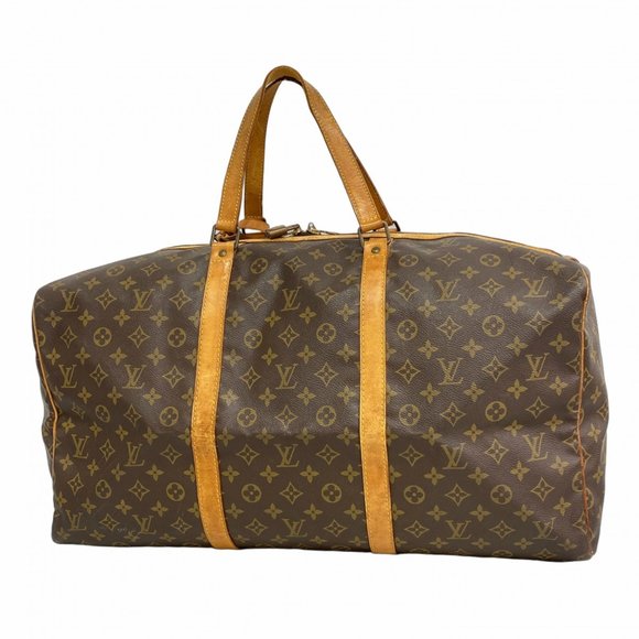 LOUIS VUITTON Handbags - Louis Vuitton Monogram Sax Souple 55 Boston Bag M41622 Brown Men's/Women's